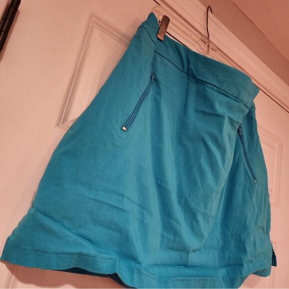 Ruby Rd stretchy blue skirt with shorts built in - Picture 2 of 4